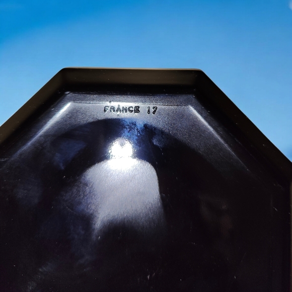 🍄Vintage Arcoroc France Black Glass Octime Octagon Stackable Bowls - Picture 7 of 10